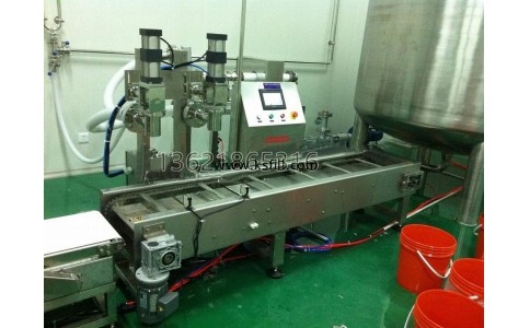 自動(dòng)稱重灌裝線20L雙噴嘴+壓蓋機(jī)