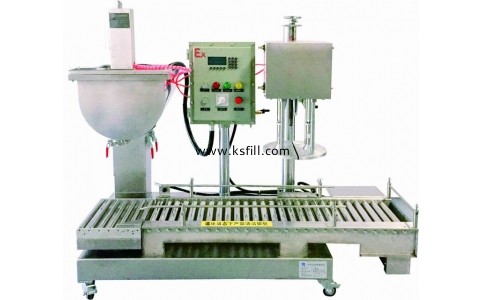 塑料桶專用壓蓋灌裝機(jī)