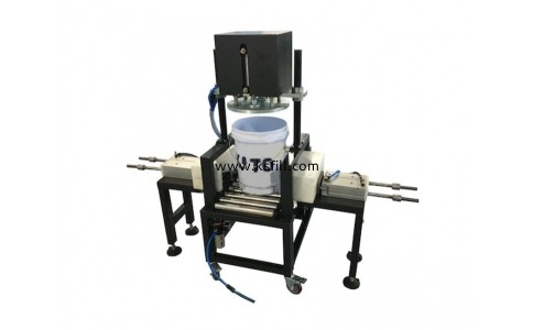 20L半自動敞口塑料桶壓蓋機(jī)[含防鼓桶功能]