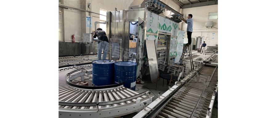 180公斤印染助劑大桶全自動灌裝機